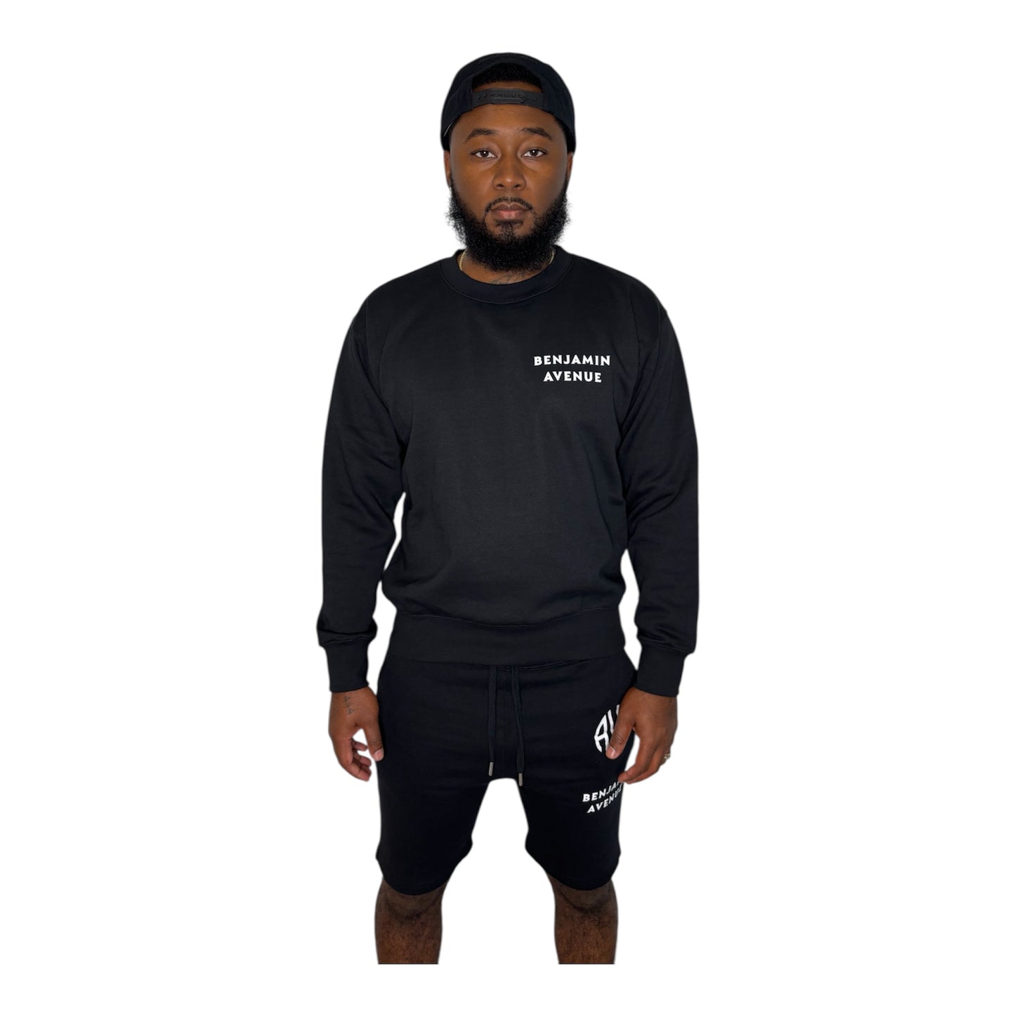 Benjamin Avenue Sweatshirt- Black & White