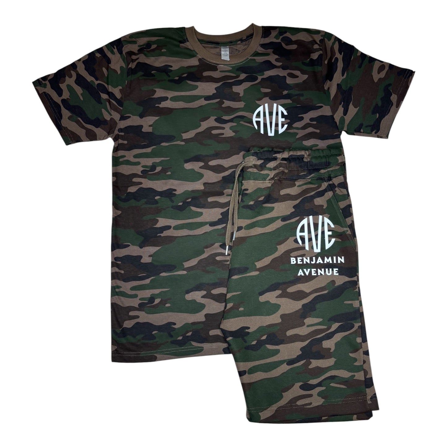 Benjamin Avenue Short Set-Camo